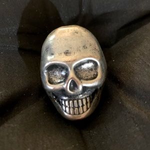 Silver Skull ring- adjustable